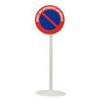 Post for sign - Metal - On stand